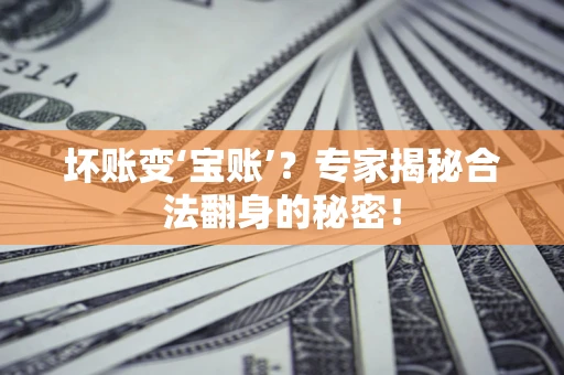武汉坏账变‘宝账’？专家揭秘合法翻身的秘密！