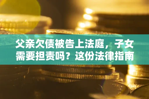 武汉父亲欠债被告上法庭，子女需要担责吗？这份法律指南必须看完