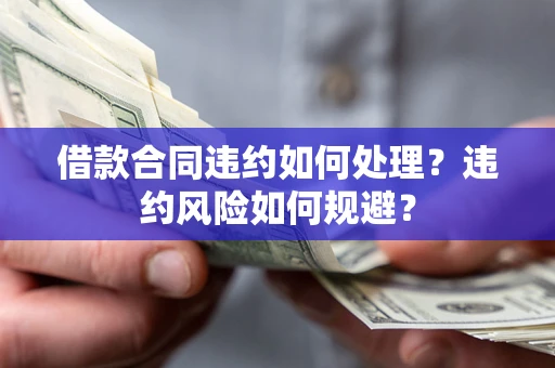 武汉借款合同违约如何处理？违约风险如何规避？