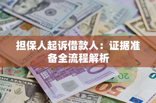武汉担保人起诉借款人：证据准备全流程解析
