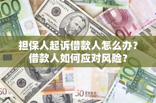 武汉担保人起诉借款人怎么办？借款人如何应对风险？