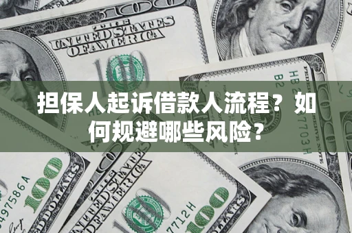 武汉担保人起诉借款人流程？如何规避哪些风险？