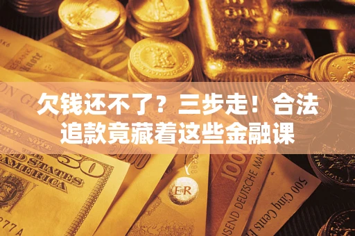 武汉欠钱还不了？三步走！合法追款竟藏着这些金融课