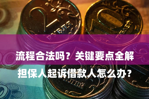 武汉

担保人起诉借款人怎么办？流程合法吗？关键要点全解析
