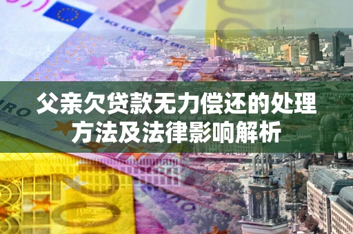 武汉父亲欠贷款无力偿还的处理方法及法律影响解析