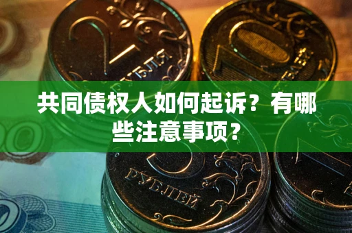 武汉共同债权人如何起诉？有哪些注意事项？