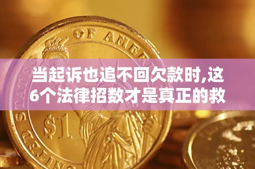 武汉当起诉也追不回欠款时,这6个法律招数才是真正的救命稻草