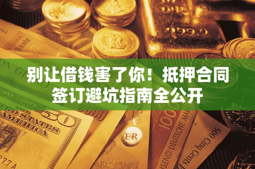 武汉别让借钱害了你！抵押合同签订避坑指南全公开